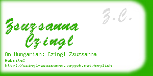 zsuzsanna czingl business card